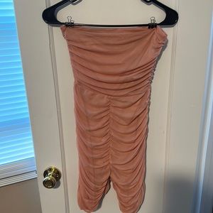 Pink ruffled romper